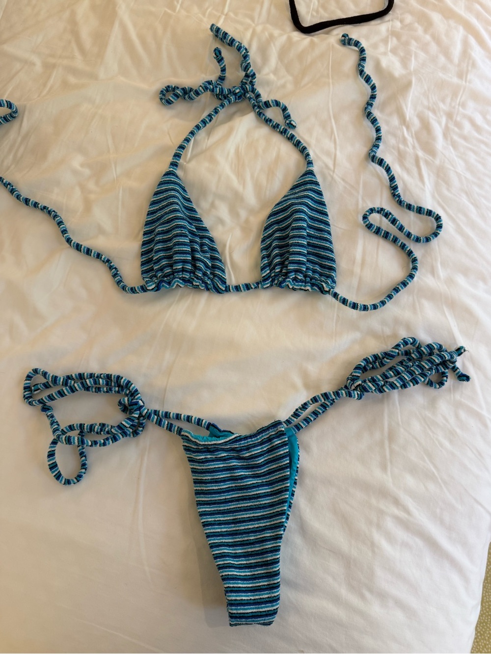 Frankie’s Bikinis Terry Striped Set
